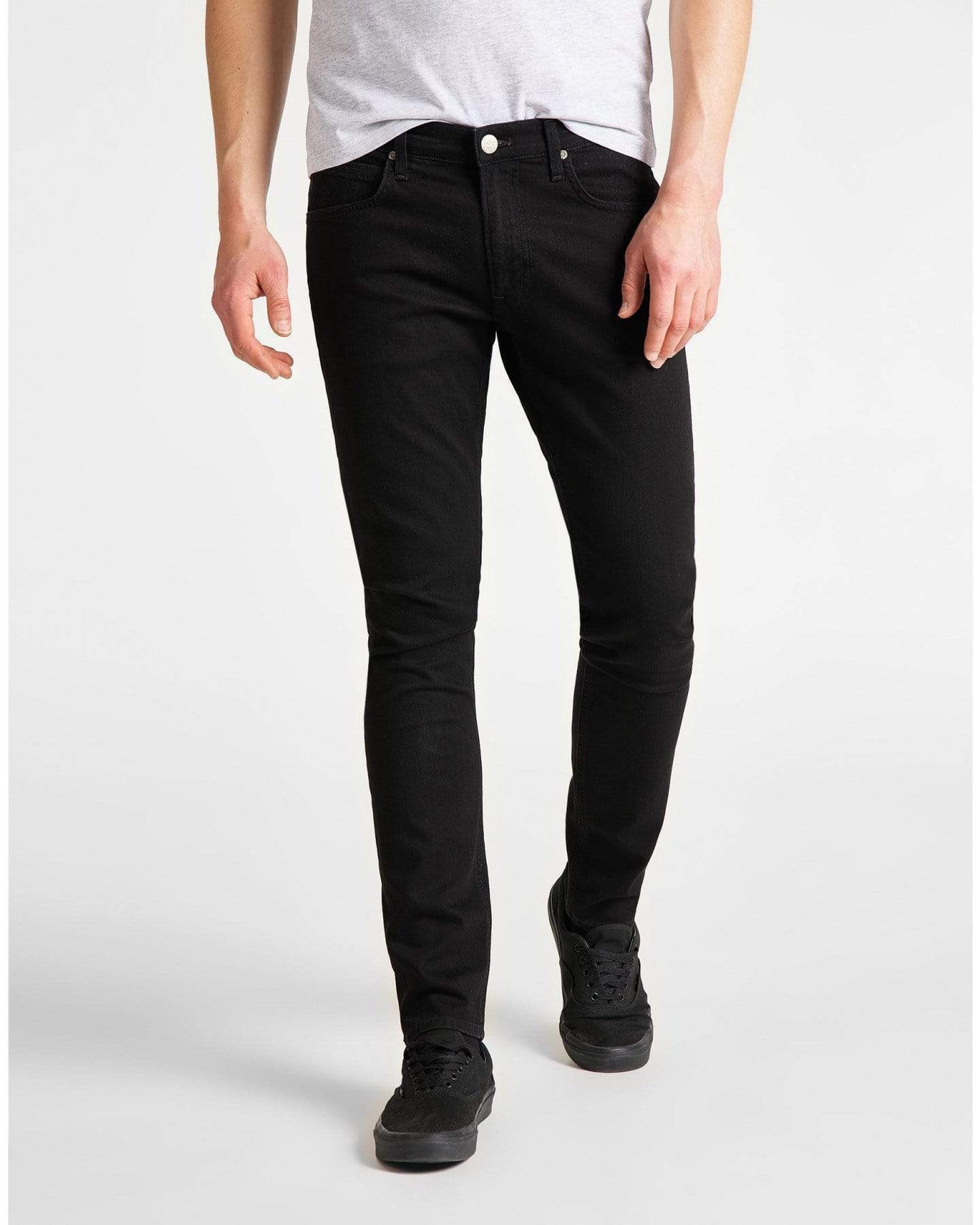 Lee Luke Slim Tapered Mens Jeans - Clean Black – JEANSTORE