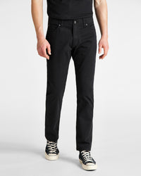 Lee Straight Fit Extreme Motion Mens Cotton Twill Trousers - Black | Lee Chinos & Trousers | JEANSTORE