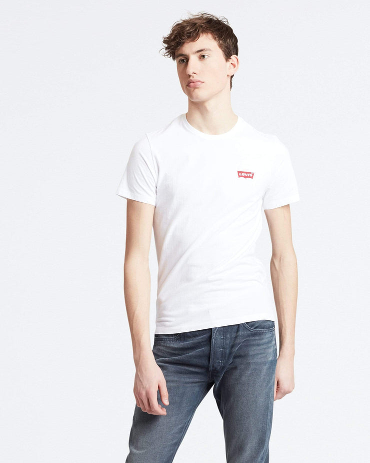 Levi's® 2-Pack Housemark Logo Crew Neck Tees - White / Mid Tone Grey Heather | Levi's® T Shirts | JEANSTORE