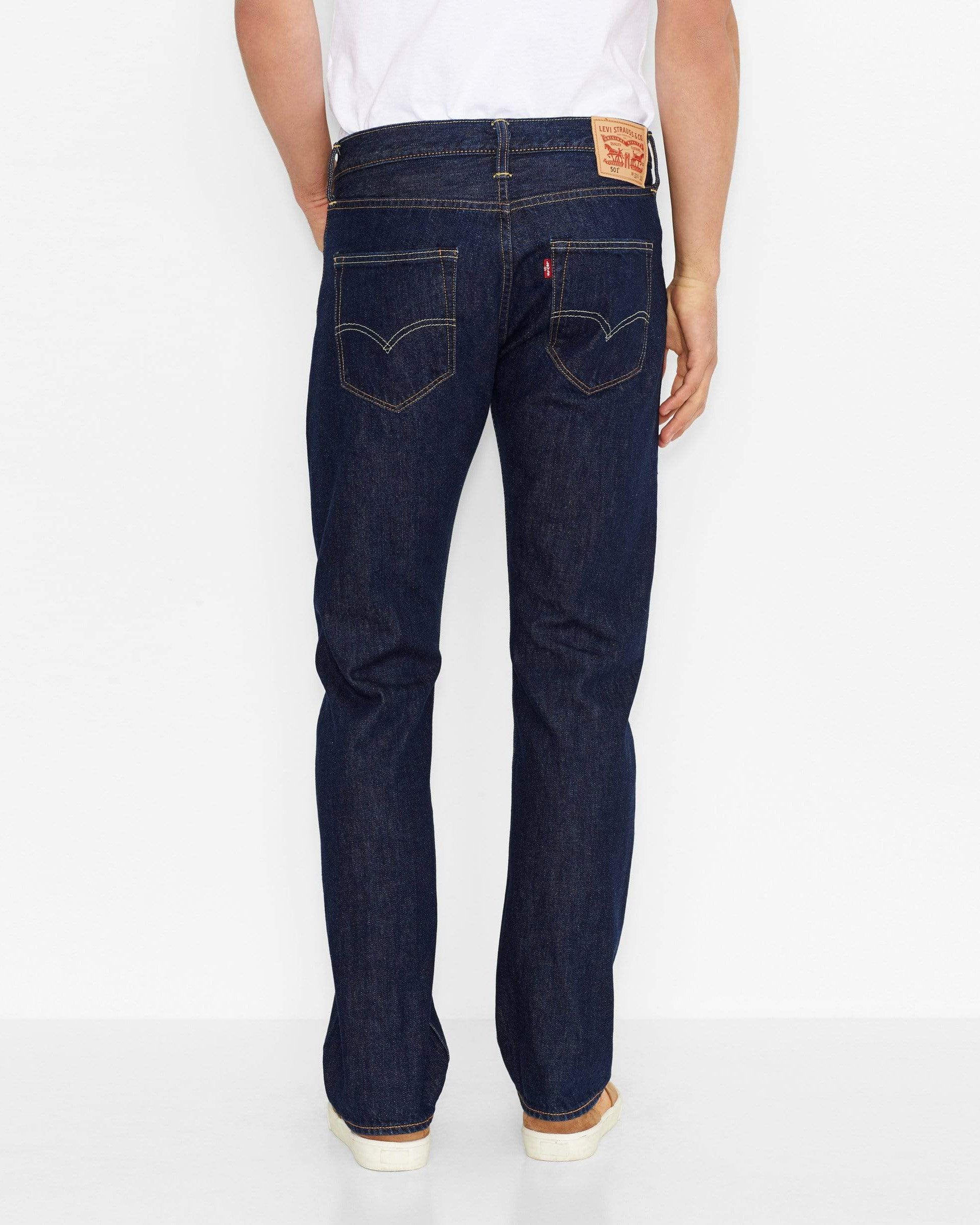 Levis 501 Original Regular Fit Mens Jeans - Onewash Blue - Jeans and ...