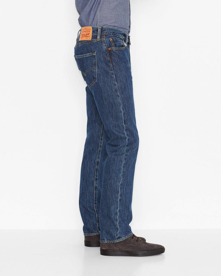Levi's Men's 501 Original Shrink-To-Fit Jeans - Rigid Blue Denim