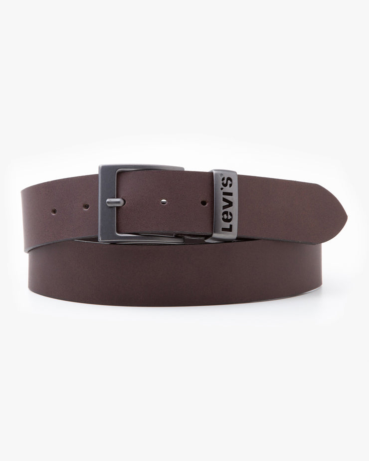 Levi's® Ashland Metal Leather Belt - Brown | Levi's® Belts | JEANSTORE
