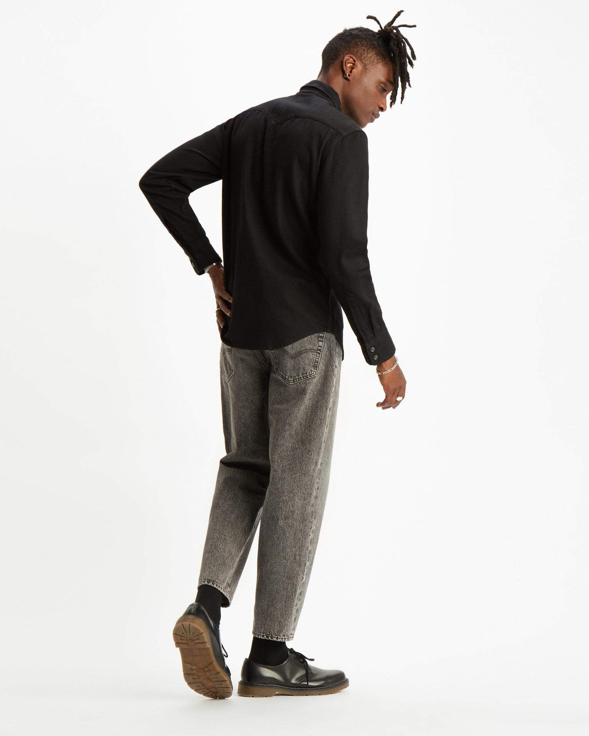Levi's® Barstow Western Standard Shirt - Marble Black Denim Rinse | Levi's® Shirts | JEANSTORE