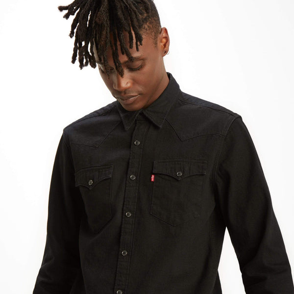 Levi's® Barstow Western Standard Shirt - Marble Black Denim Rinse | Levi's® Shirts | JEANSTORE
