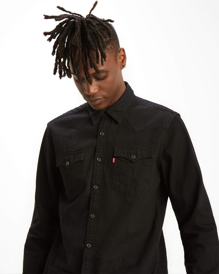 Levi's® Barstow Western Standard Shirt - Marble Black Denim Rinse | Levi's® Shirts | JEANSTORE