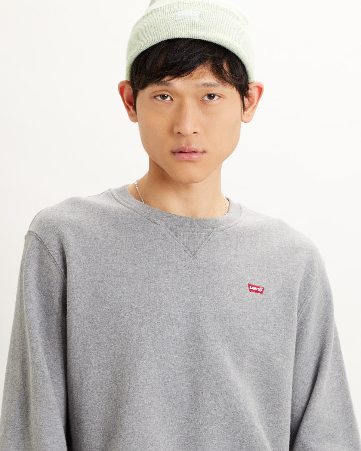Levi's® Original Crew Sweat - Midtone Grey Heather | Levi's® Sweaters & Knitwear | JEANSTORE