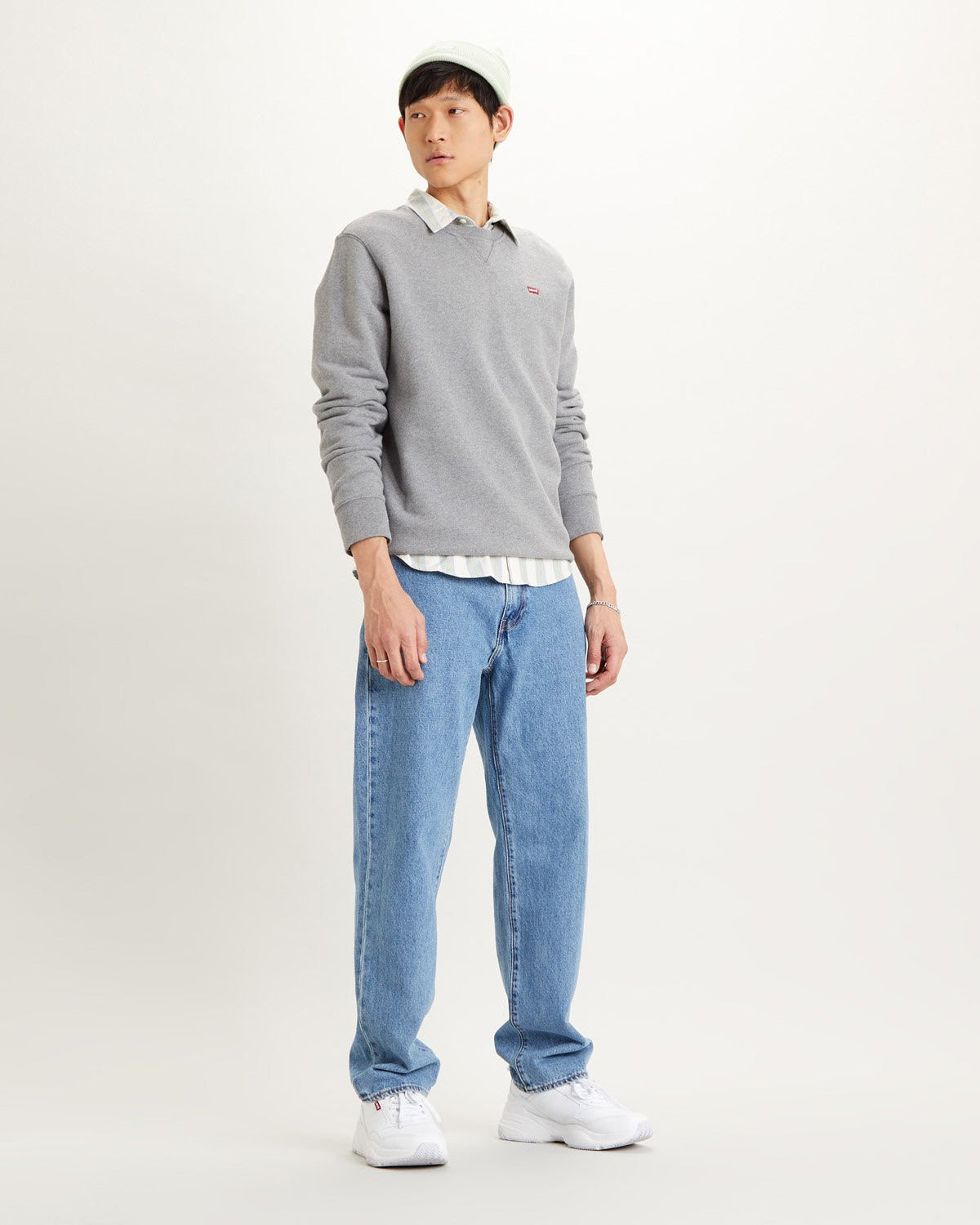 Levi's® Original Crew Sweat - Midtone Grey Heather | Levi's® Sweaters & Knitwear | JEANSTORE