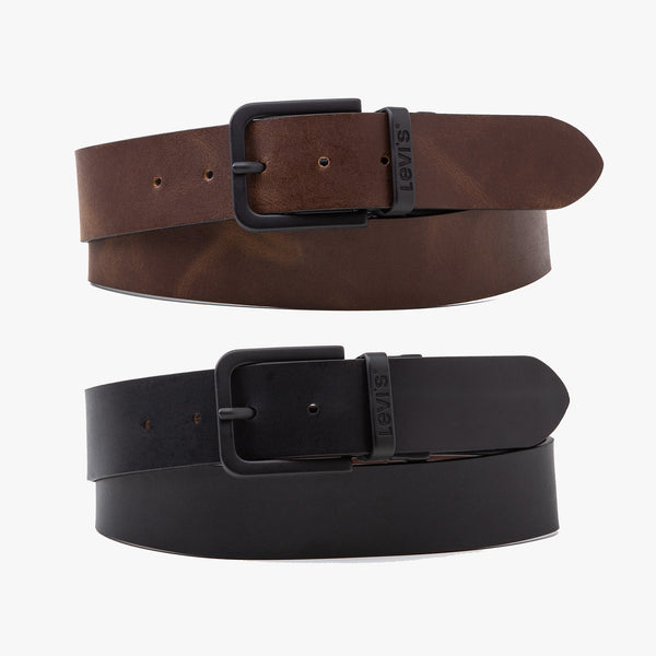 Levi's® Reversible Leather Core Metal Belt - Black / Brown | Levi's® Belts | JEANSTORE