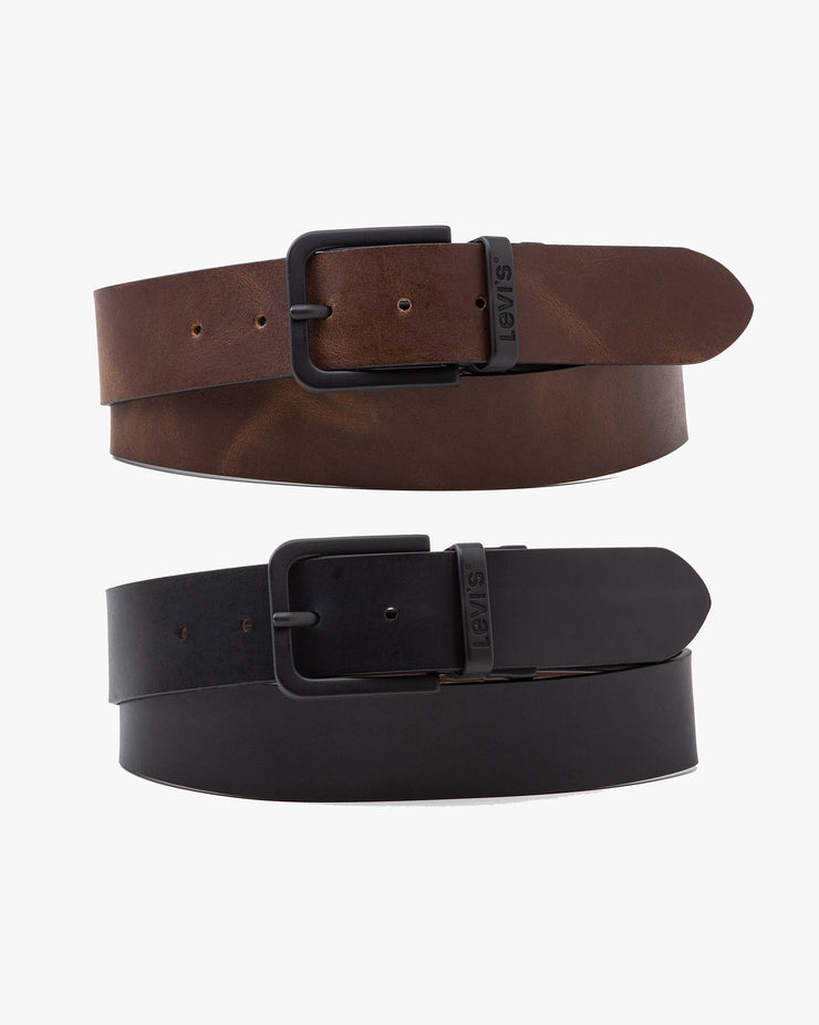 Levi's® Reversible Leather Core Metal Belt - Black / Brown | Levi's® Belts | JEANSTORE