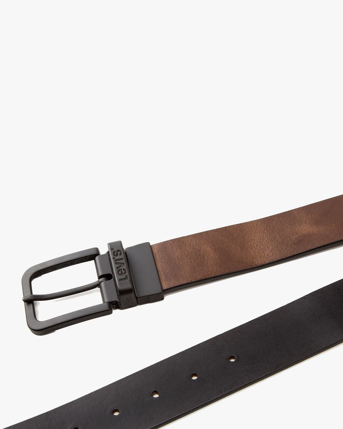 Levi's® Reversible Leather Core Metal Belt - Black / Brown | Levi's® Belts | JEANSTORE