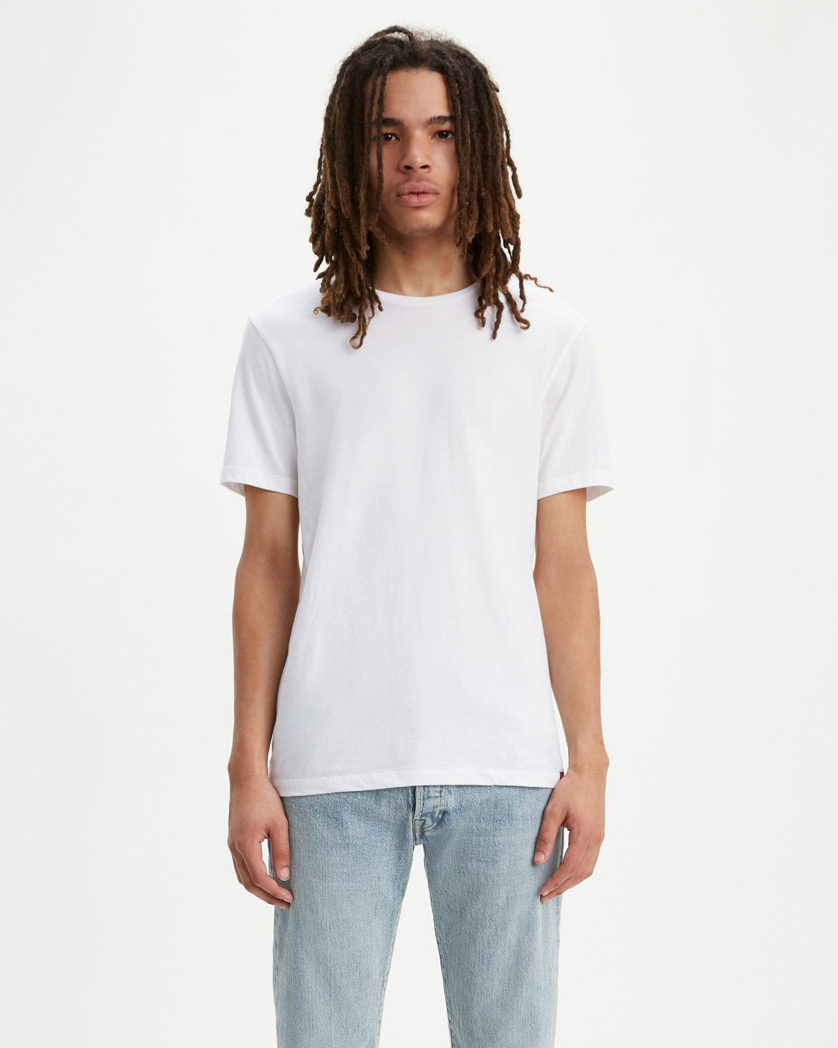 Levi's® Slim 2-Pack Crew Neck Tees - White | Levi's® T Shirts | JEANSTORE