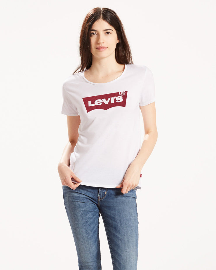 Levi's® Womens Perfect Tee - Large Batwing / White | Levi's® T Shirts | JEANSTORE