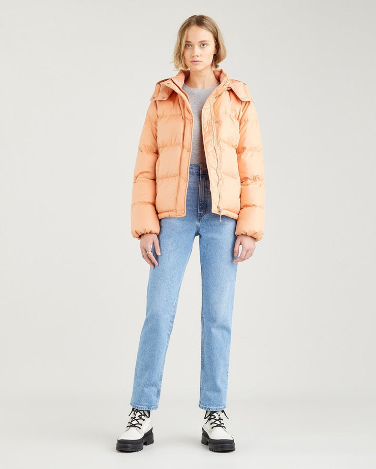 Levi's® Womens Quinn Short Down Puffer Jacket - Peach Bloom | Levi's® Jackets & Coats | JEANSTORE