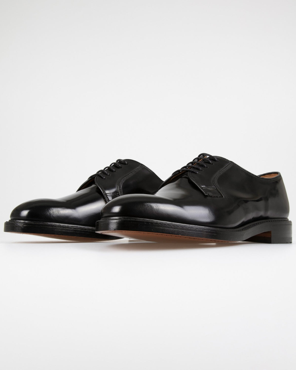 Loake Professional 771B Polished Plain Derby Shoe - Black | Loake Shoemakers Shoes | JEANSTORE
