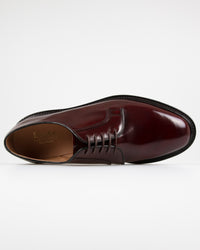 Loake Professional 771T Polished Plain Derby Shoe - Burgundy | Loake Shoemakers Shoes | JEANSTORE
