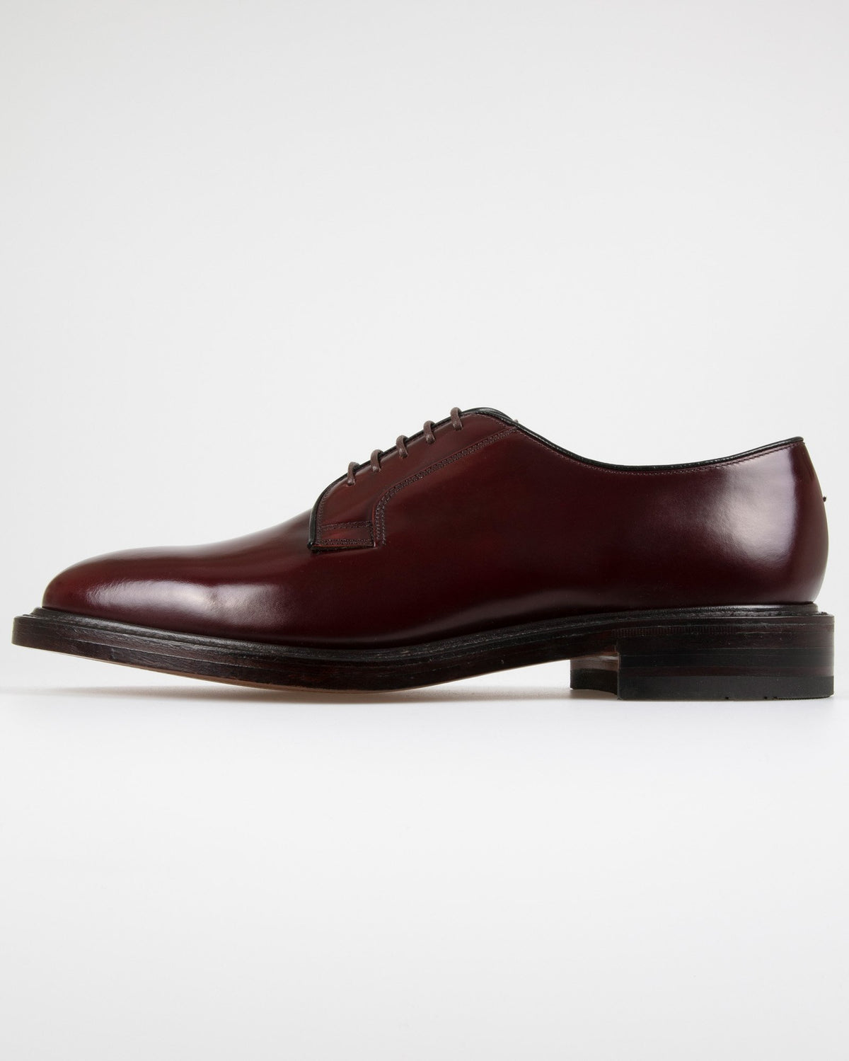 Loake Professional 771T Polished Plain Derby Shoe - Burgundy | Loake Shoemakers Shoes | JEANSTORE