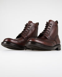 Loake 1880 Country Bedale Brogue Boot - Oxblood Grain | Loake Shoemakers Boots | JEANSTORE