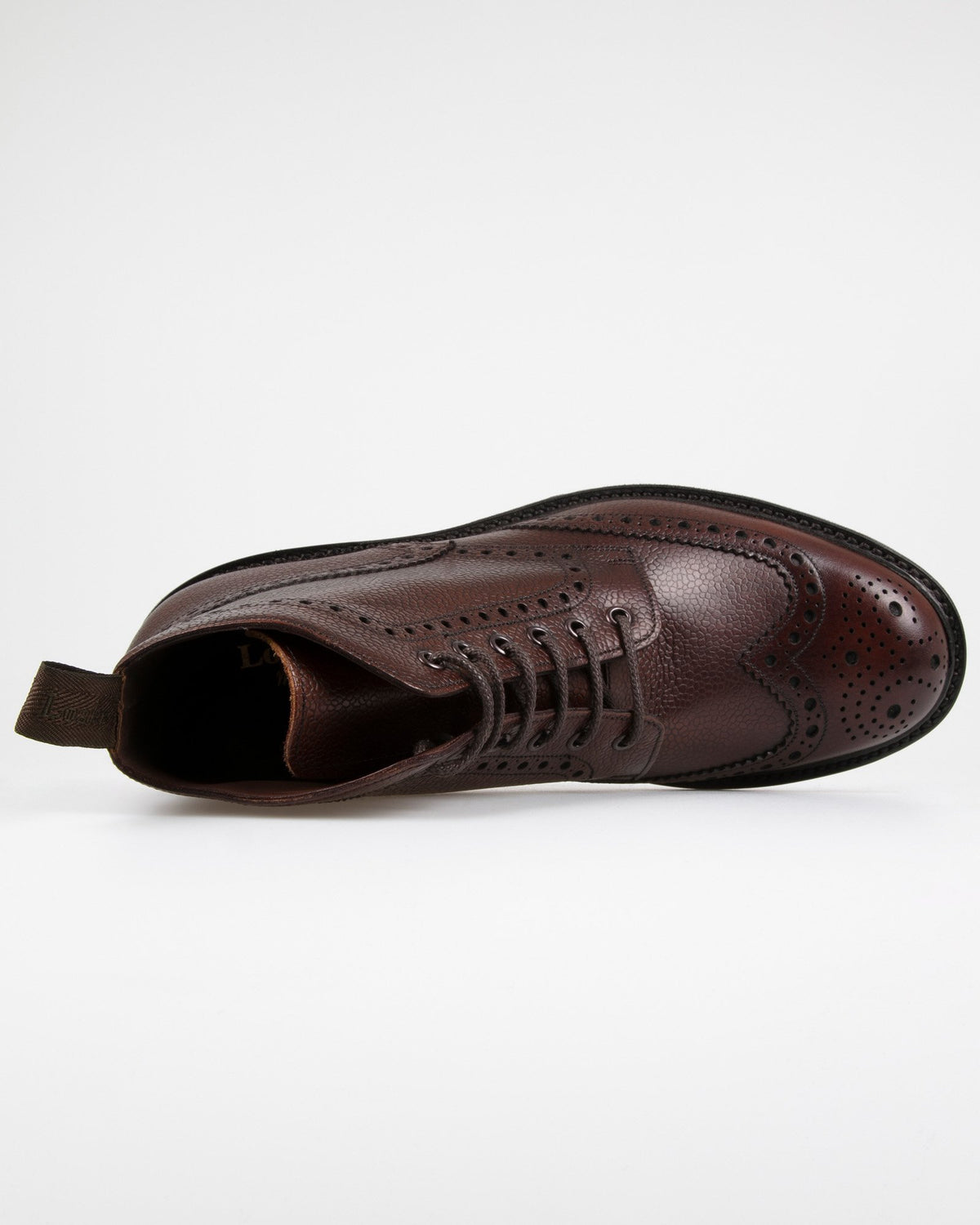 Loake 1880 Country Bedale Brogue Boot - Oxblood Grain | Loake Shoemakers Boots | JEANSTORE