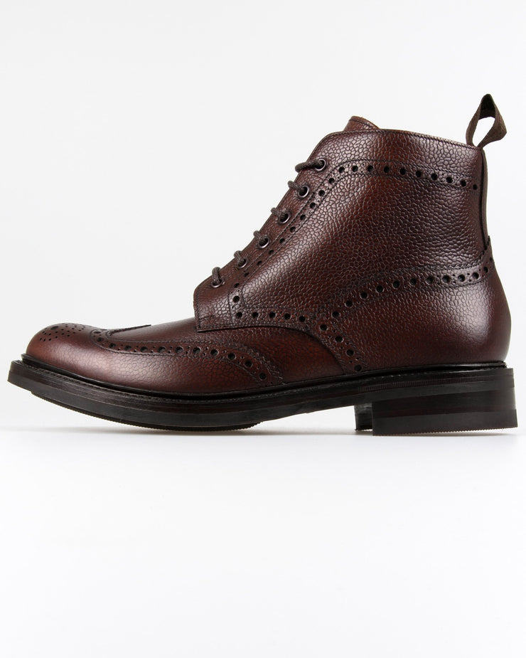 Loake 1880 Country Bedale Brogue Boot - Mahogany Grain | Loake Shoemakers Boots | JEANSTORE