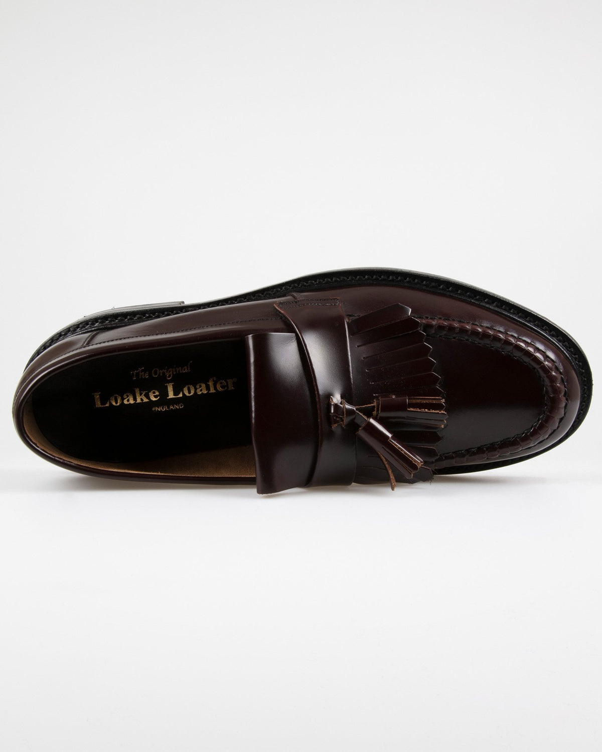 Loake Professional Brighton Polished Tassel Loafer - Oxblood | Loake Shoemakers Shoes | JEANSTORE