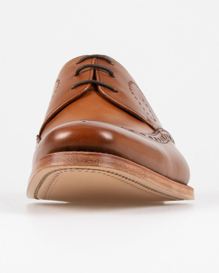 Loake Design Kruger Derby Brogue - Tan | Loake Shoemakers Shoes | JEANSTORE