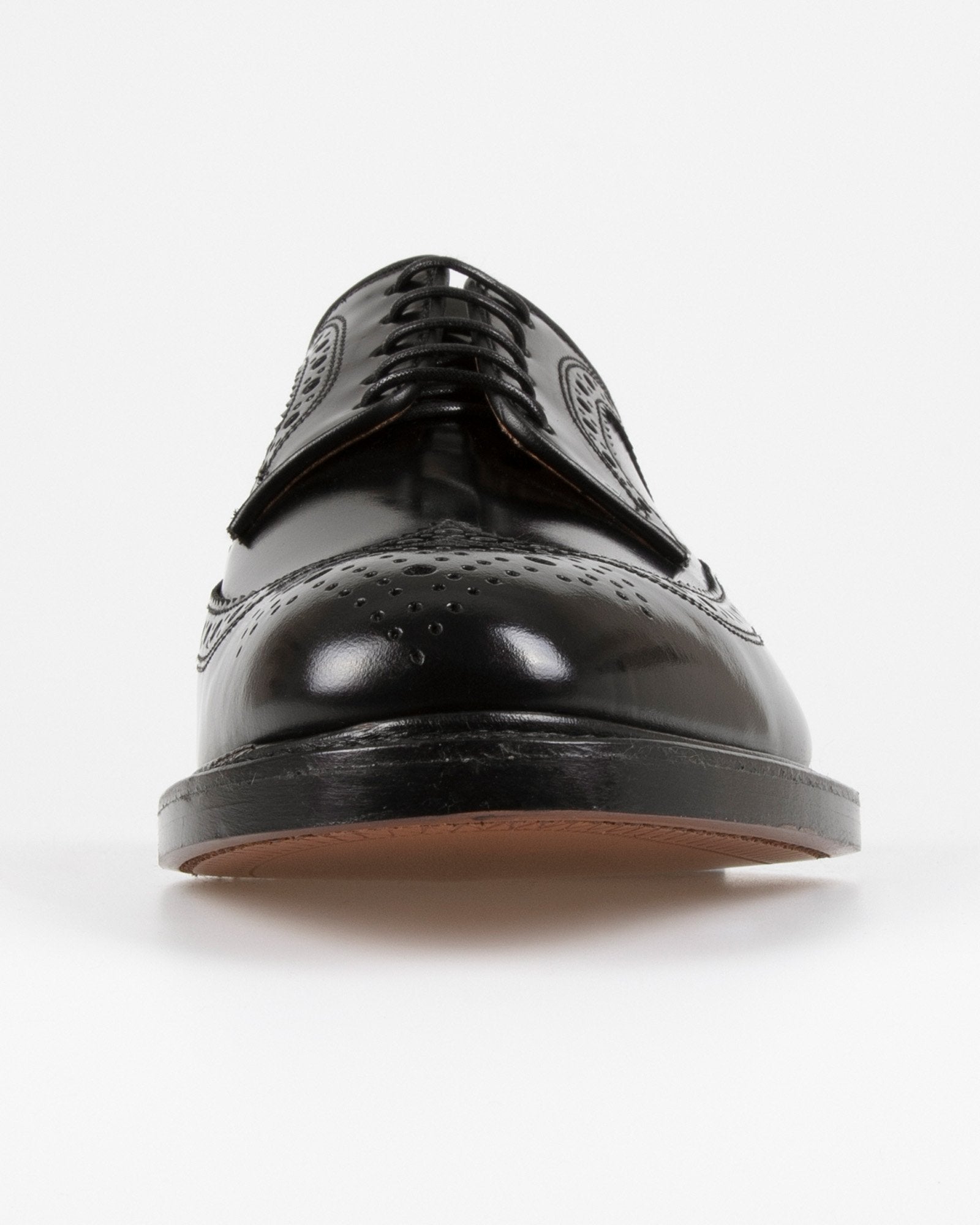 Loake 625BT Black Polished Brogue UK7 英国 Loake Royal Polished Long Wing Brogue - Black | JEANSTORE