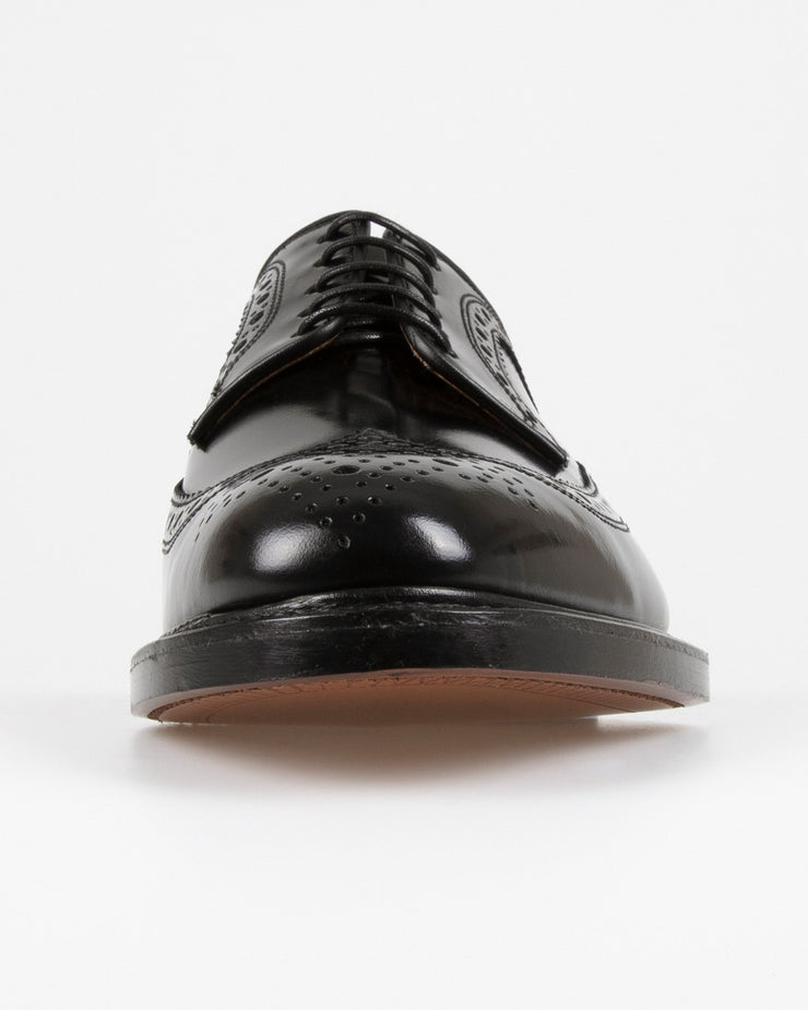 Loake Professional Royal Polished Long Wing Brogue - Black | Loake Shoemakers Shoes | JEANSTORE