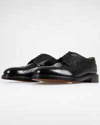 Loake Professional Royal Polished Long Wing Brogue - Black | Loake Shoemakers Shoes | JEANSTORE