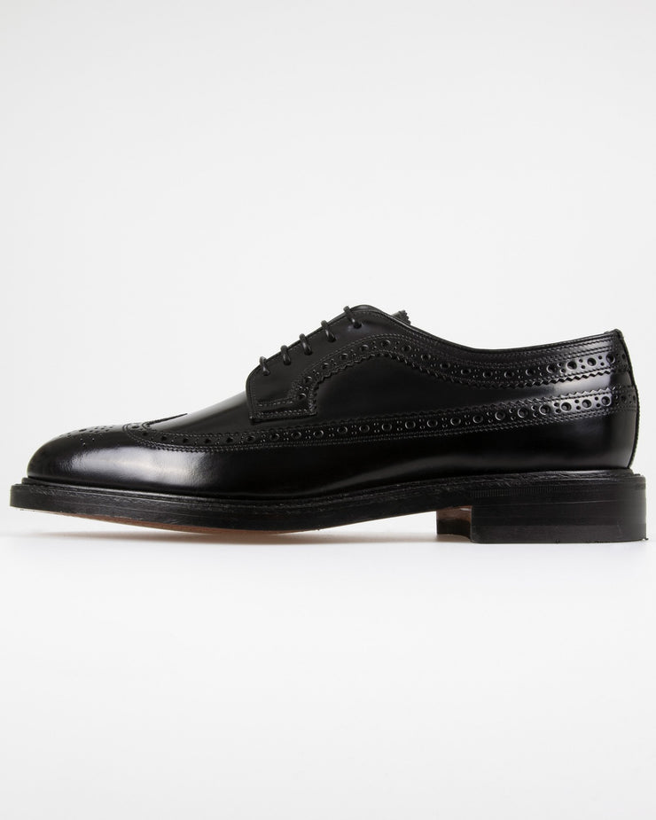 Loake Professional Royal Polished Long Wing Brogue - Black | Loake Shoemakers Shoes | JEANSTORE