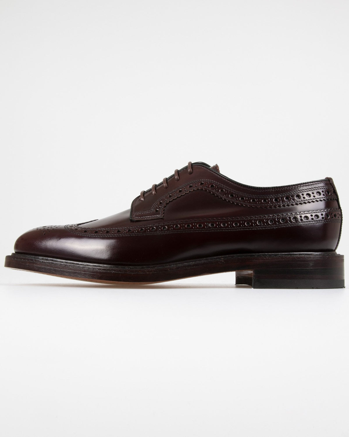 Loake Professional Royal Polished Long Wing Brogue - Oxblood | Loake Shoemakers Shoes | JEANSTORE