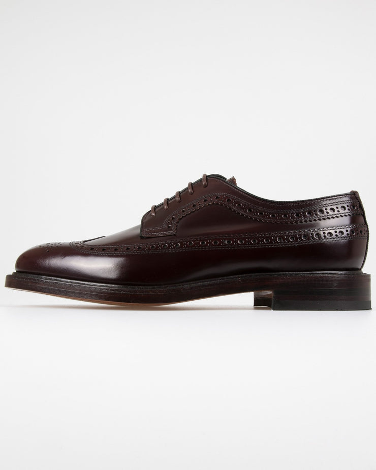 Loake Professional Royal Polished Long Wing Brogue - Burgundy | Loake Shoemakers Shoes | JEANSTORE