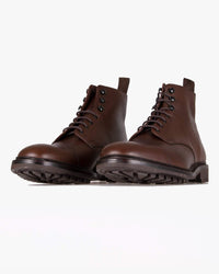 Loake 1880 Country Sedbergh Derby Boot - Dark Brown Grain | Loake Shoemakers Boots | JEANSTORE