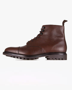 Loake 1880 Country Sedbergh Derby Boot - Dark Brown Grain
