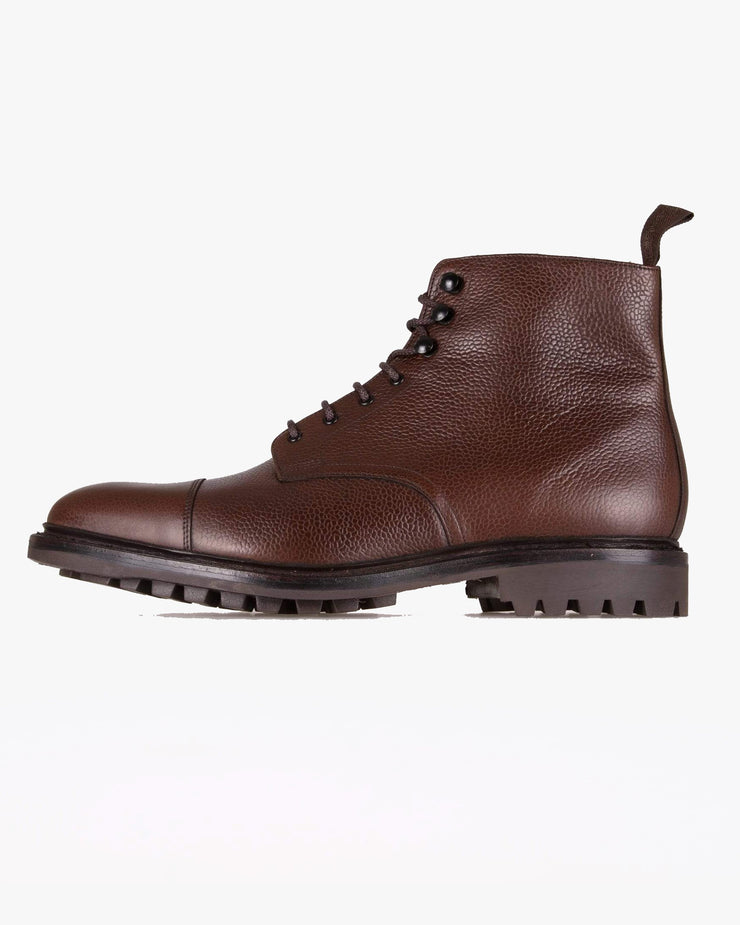 Loake 1880 Country Sedbergh Derby Boot - Dark Brown Grain | Loake Shoemakers Boots | JEANSTORE