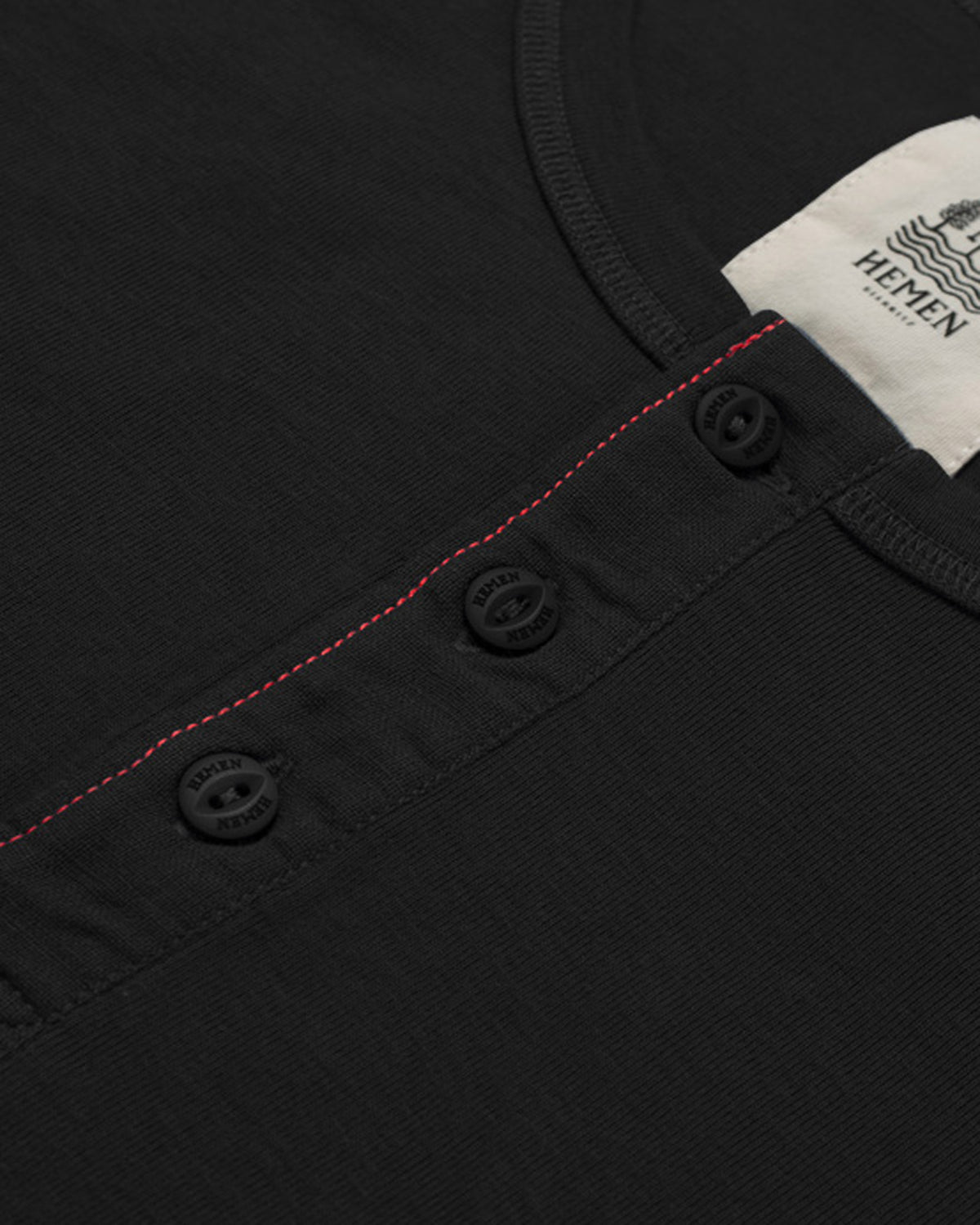Hemen Biarritz Luzien Henley - Black | Hemen Biarritz Underwear | JEANSTORE