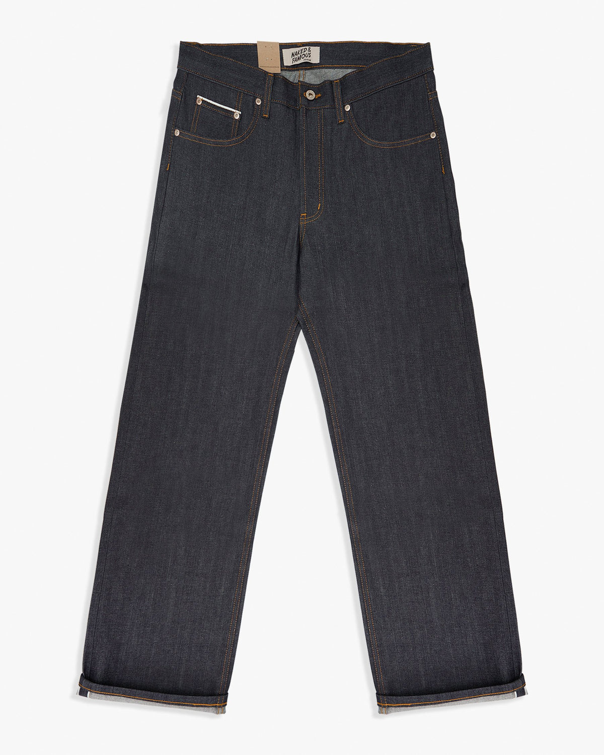 Naked & Famous Denim Strong Guy Relaxed Straight Mens Jeans - Left Hand Twill Selvedge | Naked & Famous Denim Jeans | JEANSTORE