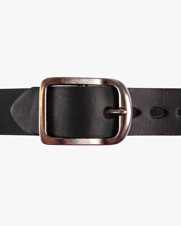 Naked & Famous Thick Belt - 7mm Bovine Leather / Black | Naked & Famous Denim Belts | JEANSTORE