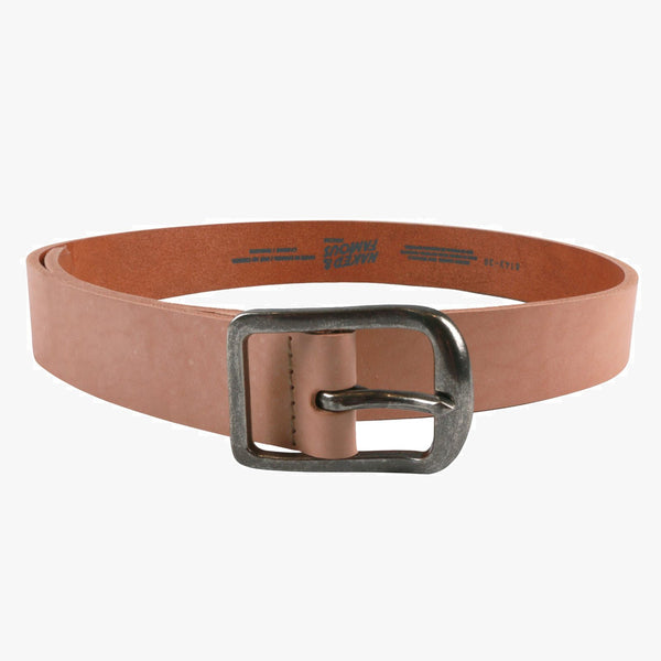 Naked & Famous Denim Thick Belt - 7mm Bovine Leather / Natural Tan | Naked & Famous Denim Belts | JEANSTORE