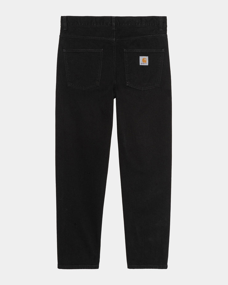 Carhartt WIP Newel Pant Relaxed Tapered Mens Jeans - Black One Wash | Carhartt WIP Jeans | JEANSTORE