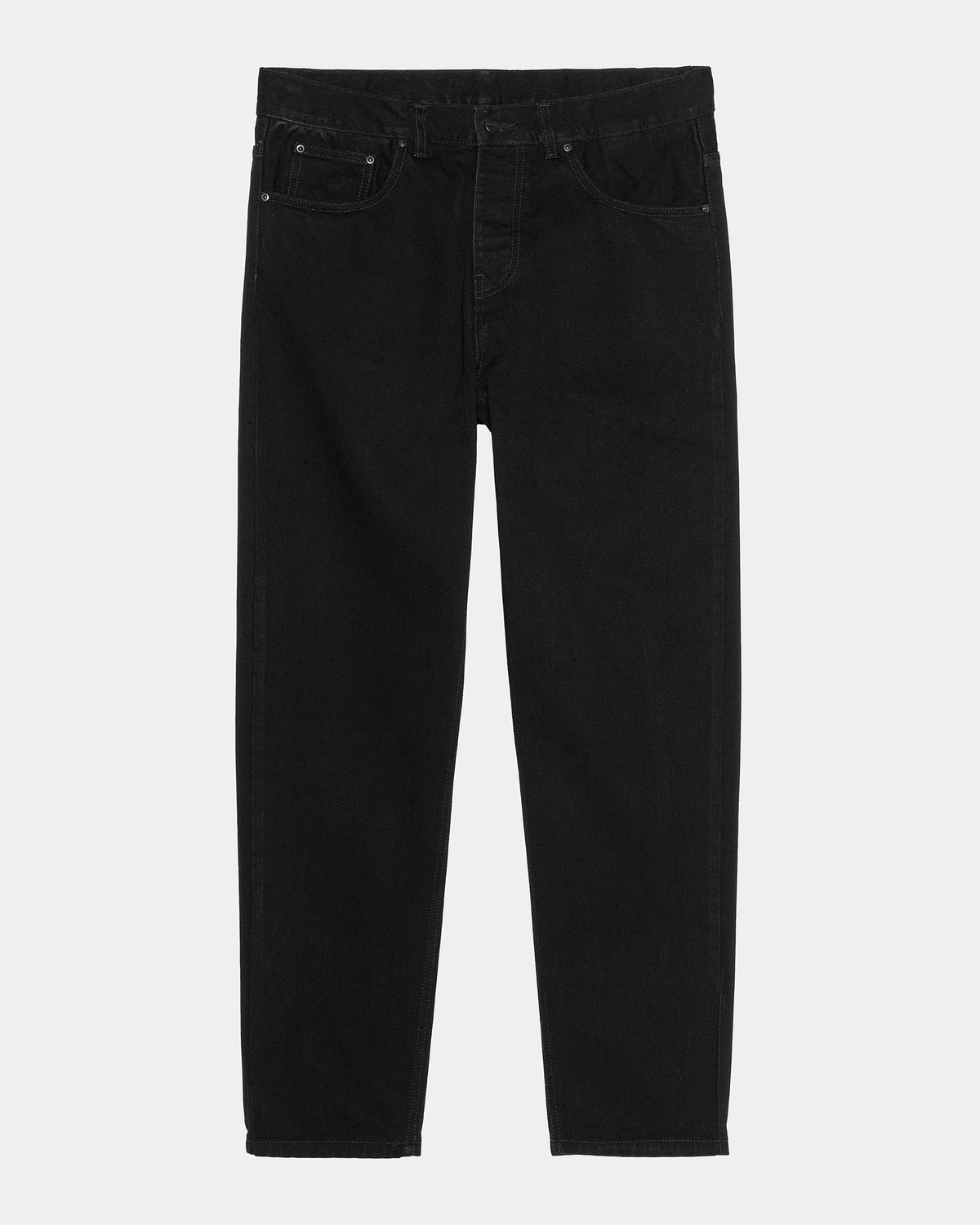 Carhartt WIP Newel Pant Relaxed Tapered Mens Jeans - Black One Wash | Carhartt WIP Jeans | JEANSTORE
