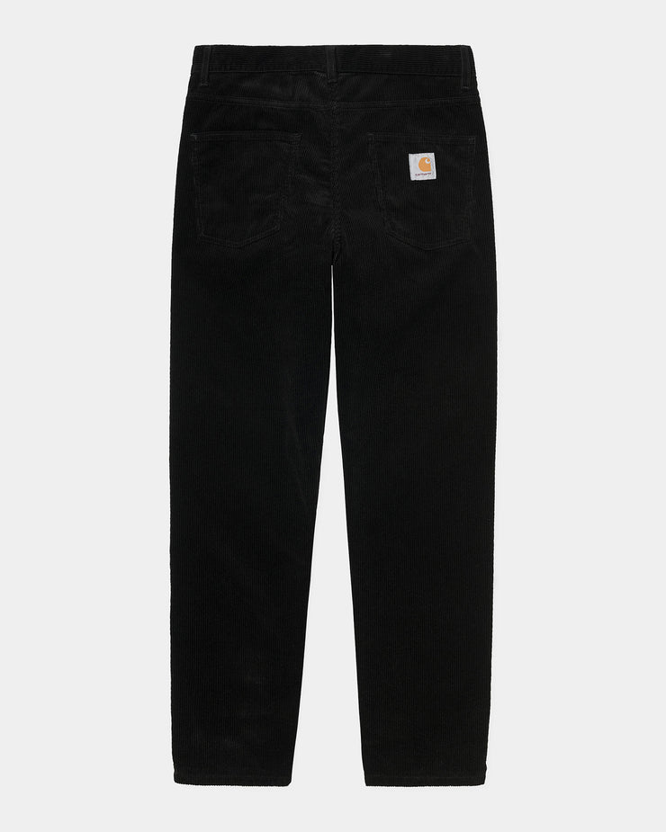 Carhartt WIP Newel Pant Relaxed Tapered Mens Cords - Black Rinsed | Carhartt WIP Cords | JEANSTORE