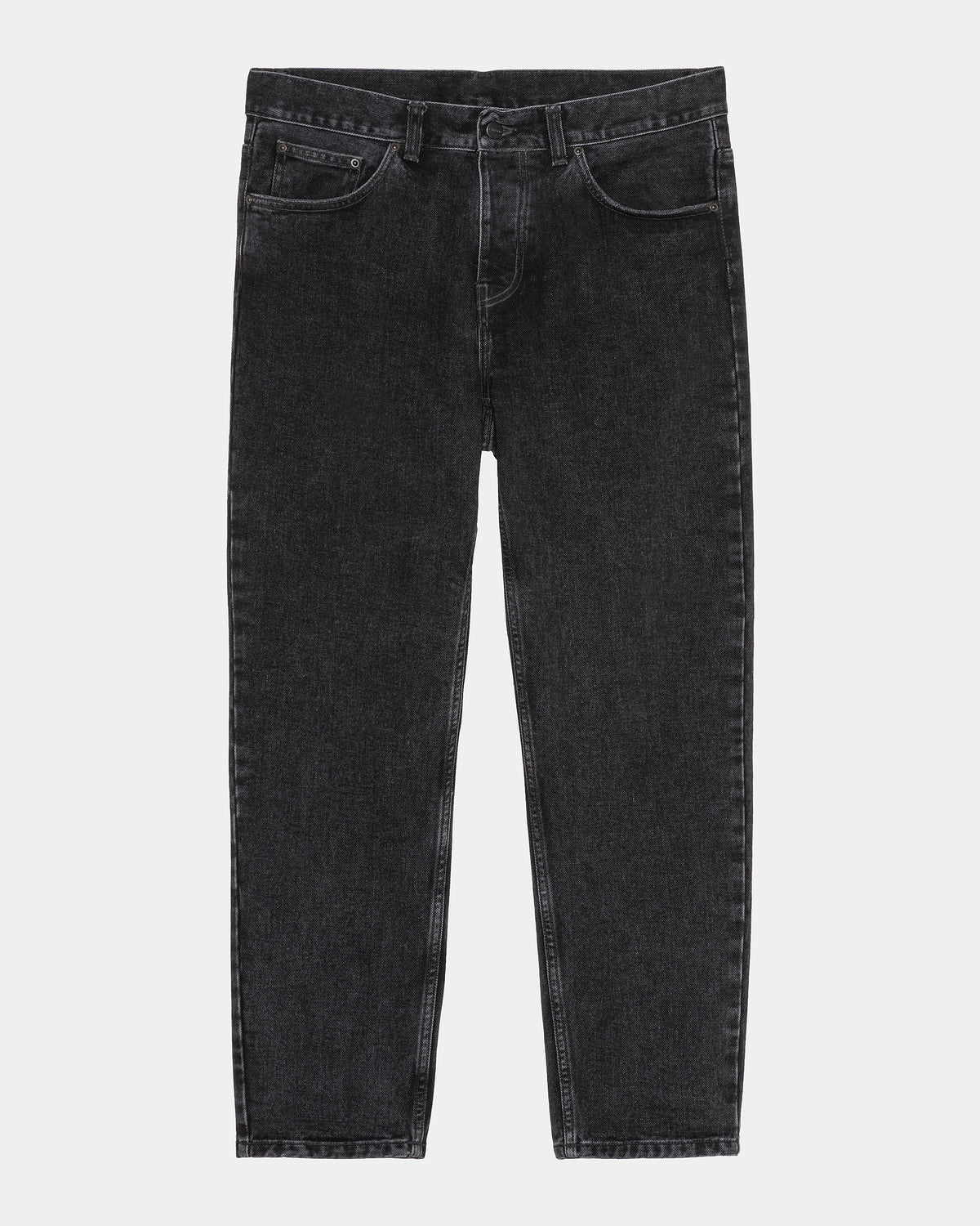 Carhartt WIP Newel Pant Relaxed Tapered Mens Jeans - Black Stone Washed | Carhartt WIP Jeans | JEANSTORE