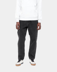 Carhartt WIP Newel Pant Relaxed Tapered Mens Jeans - Black Stone Washed | Carhartt WIP Jeans | JEANSTORE