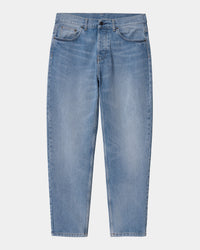 Carhartt WIP Newel Pant Relaxed Tapered Mens Jeans - Blue Light Used Wash | Carhartt WIP Jeans | JEANSTORE