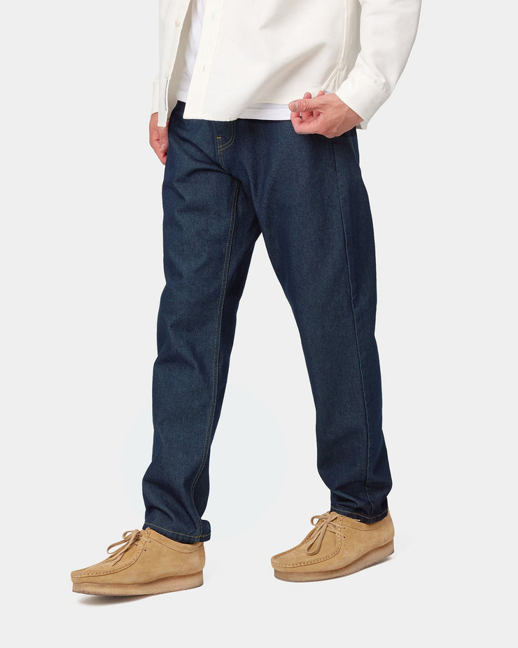 Carhartt WIP Newel Pant Relaxed Tapered Mens Jeans - Blue One Wash | Carhartt WIP Jeans | JEANSTORE