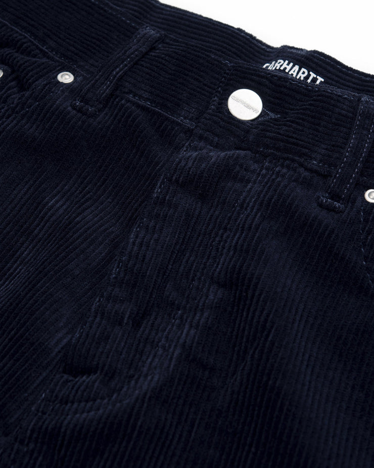 Carhartt WIP Newel Pant Relaxed Tapered Mens Cords - Dark Navy Rinsed | Carhartt WIP Cords | JEANSTORE