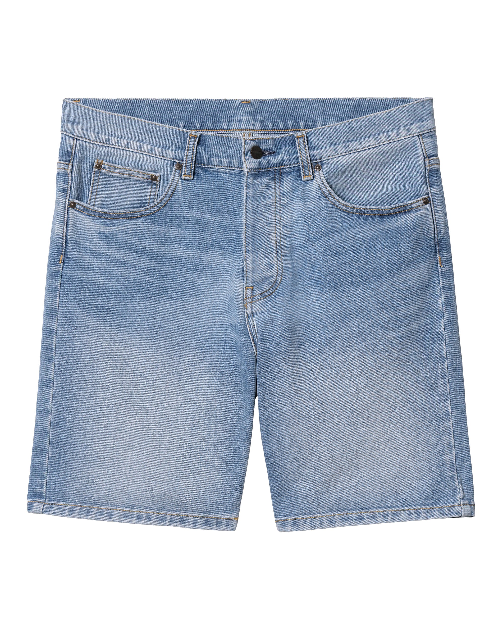 Carhartt WIP Newel Denim Shorts - Blue Light Used Wash – JEANSTORE