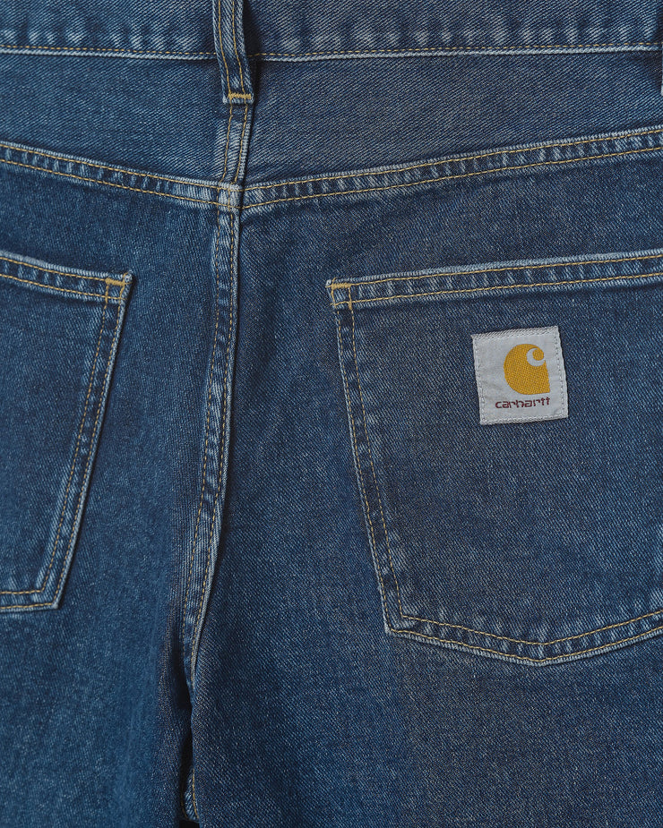 Carhartt WIP Newel Denim Shorts - Blue Stone Washed | Carhartt WIP Shorts | JEANSTORE