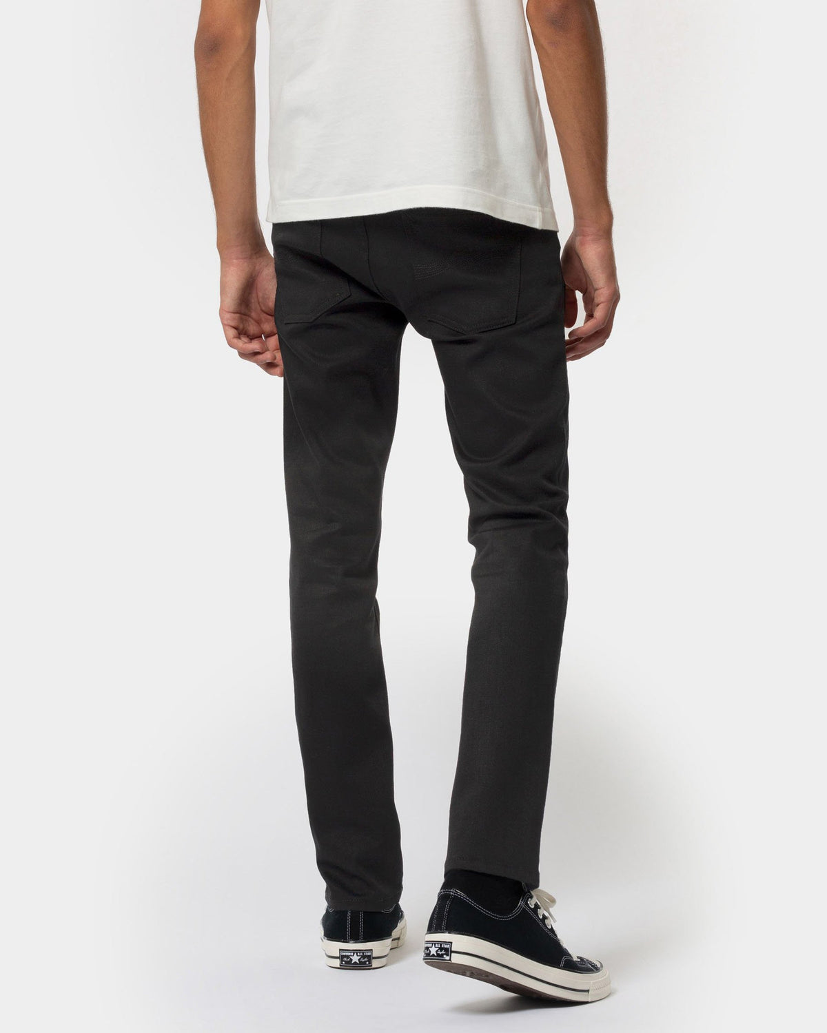 Nudie Grim Tim Slim Straight Mens Jeans - Dry Everblack | Nudie Jeans Jeans | JEANSTORE