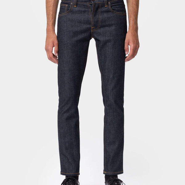 Nudie Grim Tim Slim Straight Mens Jeans - Dry True Navy | Nudie Jeans Jeans | JEANSTORE